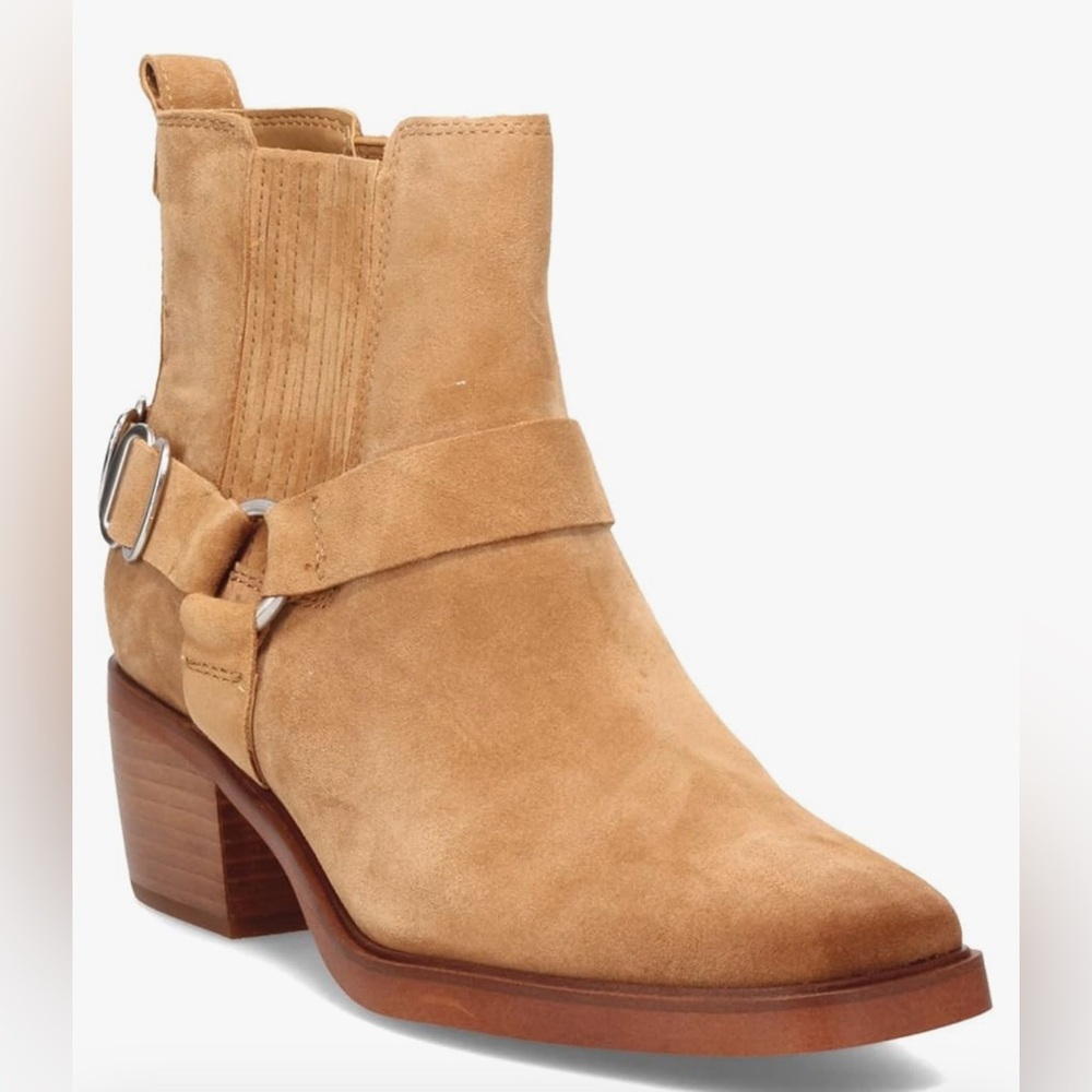Sam Edelman Women's Camel Suede Bellamie Booties Size 6.5
